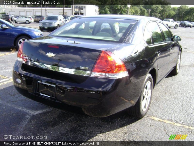 Black / Gray 2007 Chevrolet Impala LS