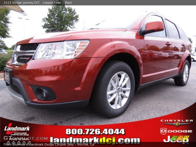 Copper Pearl / Black 2013 Dodge Journey SXT