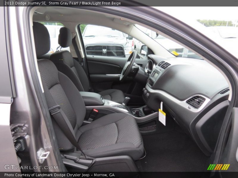 Storm Gray Pearl / Black/Light Frost Beige 2013 Dodge Journey SE