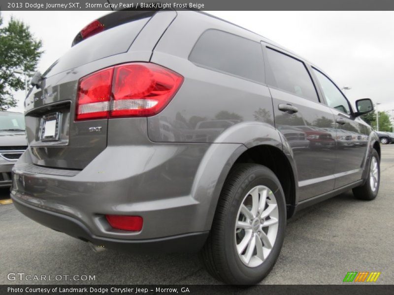 Storm Gray Pearl / Black/Light Frost Beige 2013 Dodge Journey SXT