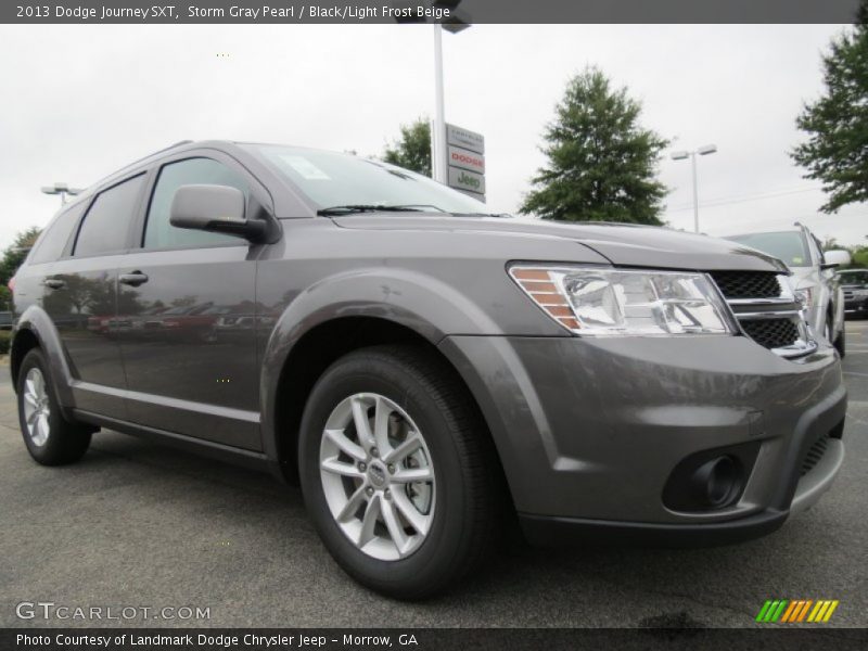 Storm Gray Pearl / Black/Light Frost Beige 2013 Dodge Journey SXT