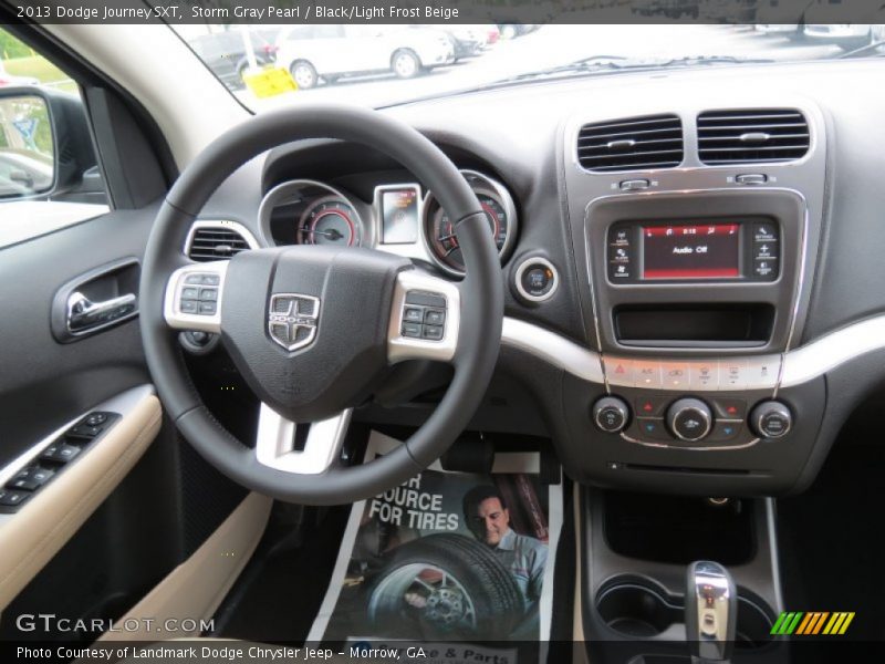 Storm Gray Pearl / Black/Light Frost Beige 2013 Dodge Journey SXT