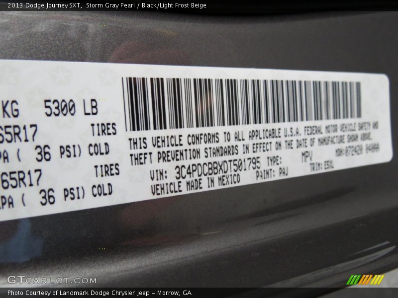 PAJ - 2013 Dodge Journey SXT