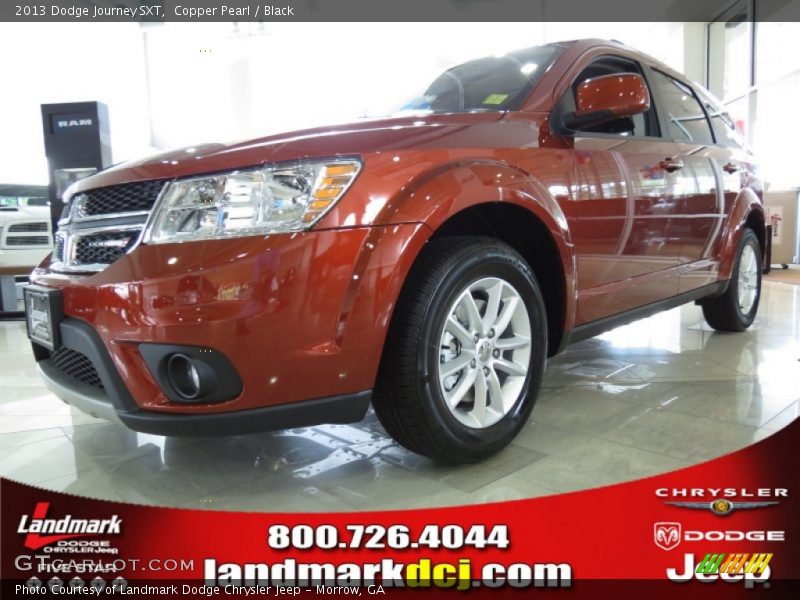 Copper Pearl / Black 2013 Dodge Journey SXT