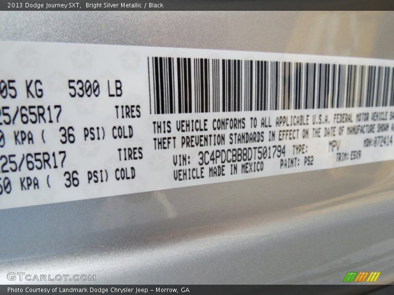 PS2 - 2013 Dodge Journey SXT