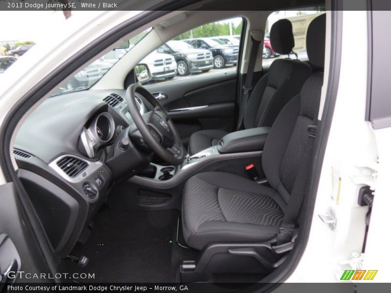 White / Black 2013 Dodge Journey SE