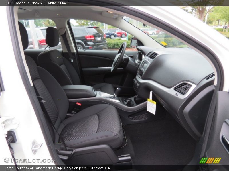 White / Black 2013 Dodge Journey SE