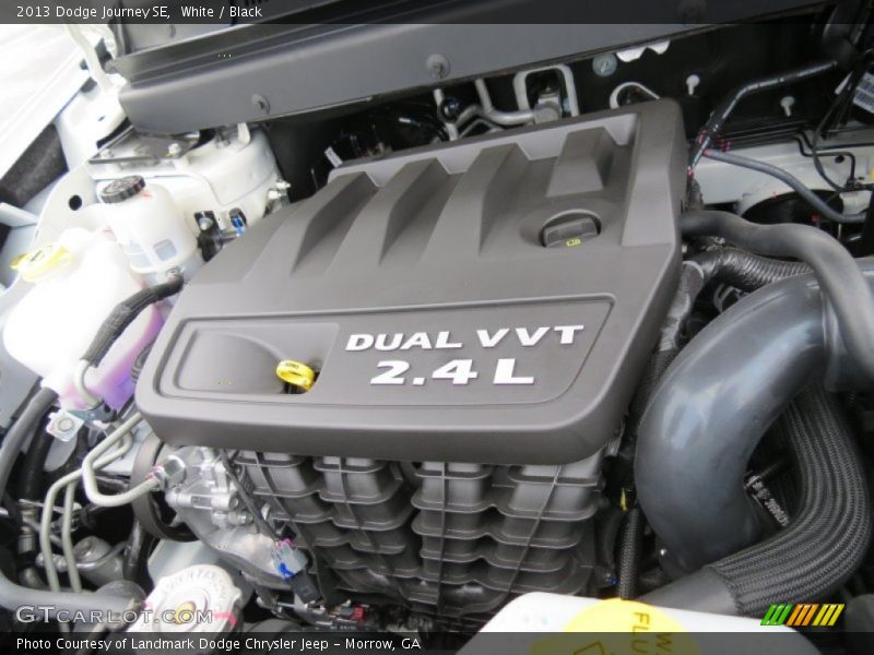White / Black 2013 Dodge Journey SE