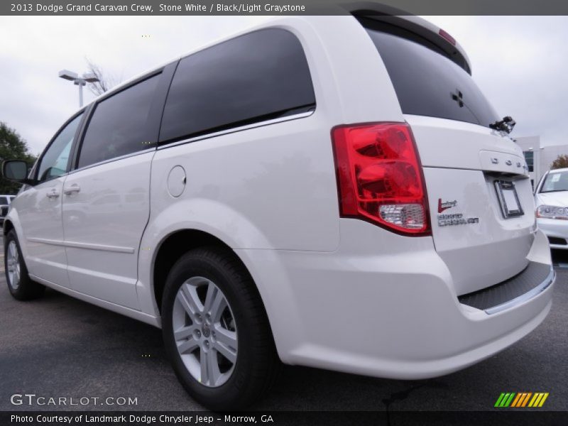 Stone White / Black/Light Graystone 2013 Dodge Grand Caravan Crew