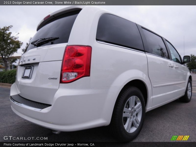 Stone White / Black/Light Graystone 2013 Dodge Grand Caravan Crew