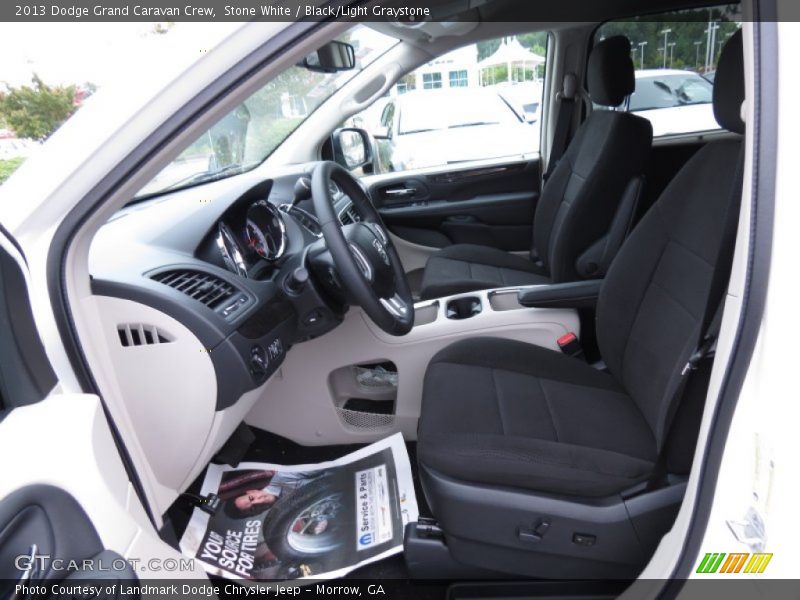 2013 Grand Caravan Crew Black/Light Graystone Interior