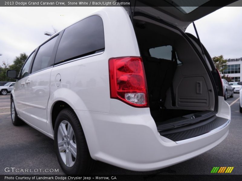 Stone White / Black/Light Graystone 2013 Dodge Grand Caravan Crew