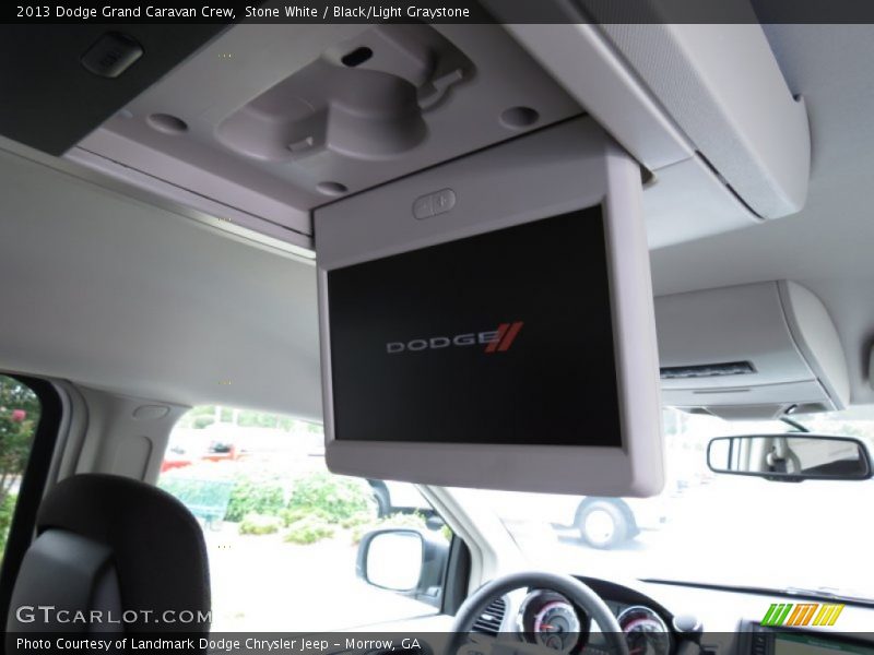 Stone White / Black/Light Graystone 2013 Dodge Grand Caravan Crew