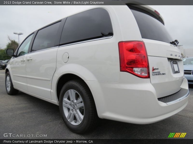 Stone White / Black/Light Graystone 2013 Dodge Grand Caravan Crew
