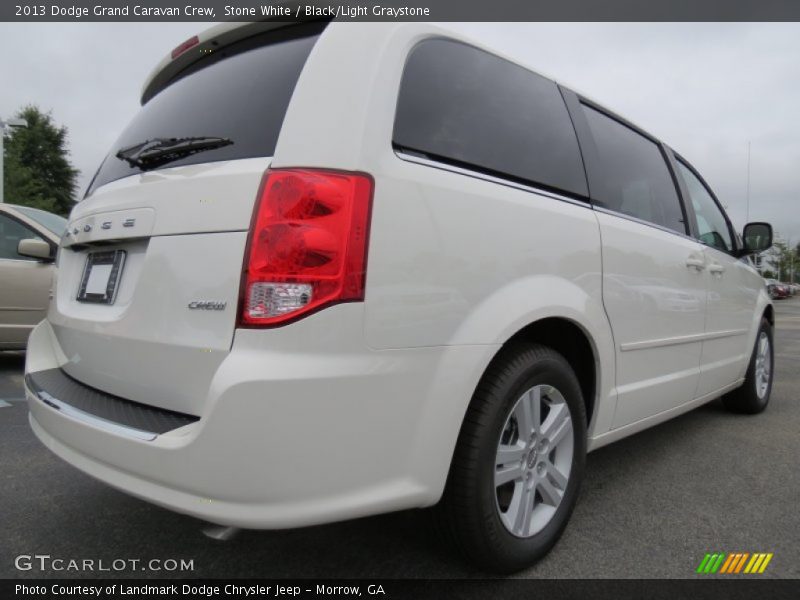 Stone White / Black/Light Graystone 2013 Dodge Grand Caravan Crew