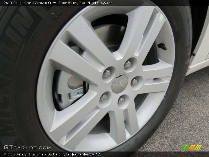 Stone White / Black/Light Graystone 2013 Dodge Grand Caravan Crew