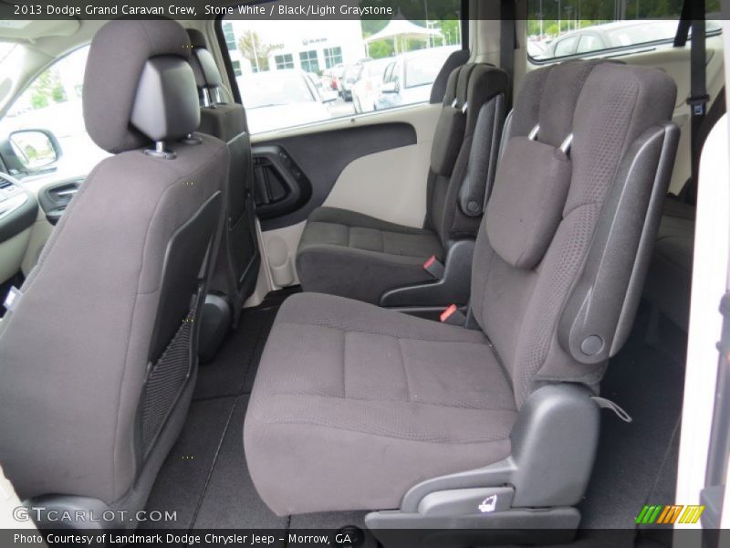 Stone White / Black/Light Graystone 2013 Dodge Grand Caravan Crew