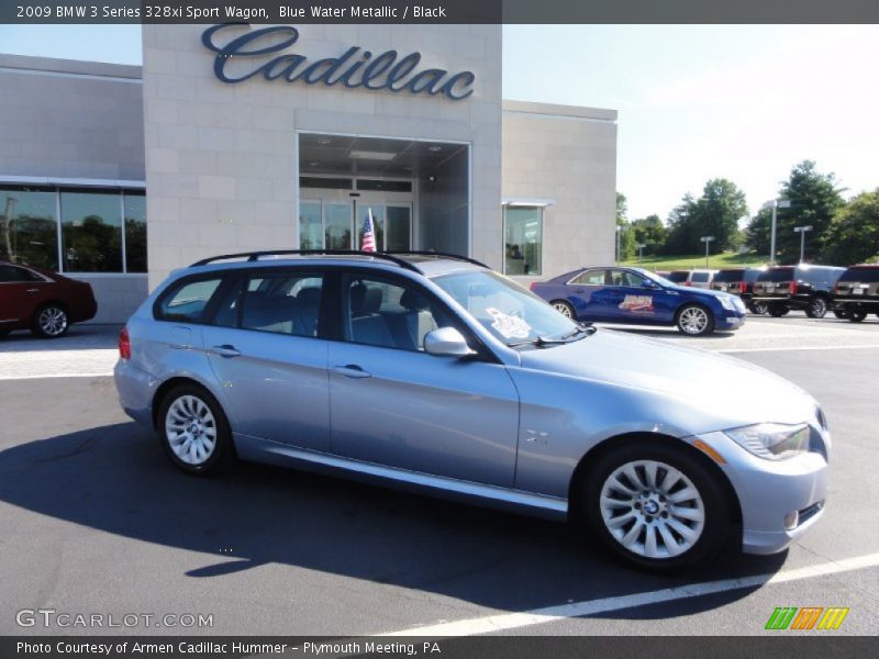 Blue Water Metallic / Black 2009 BMW 3 Series 328xi Sport Wagon