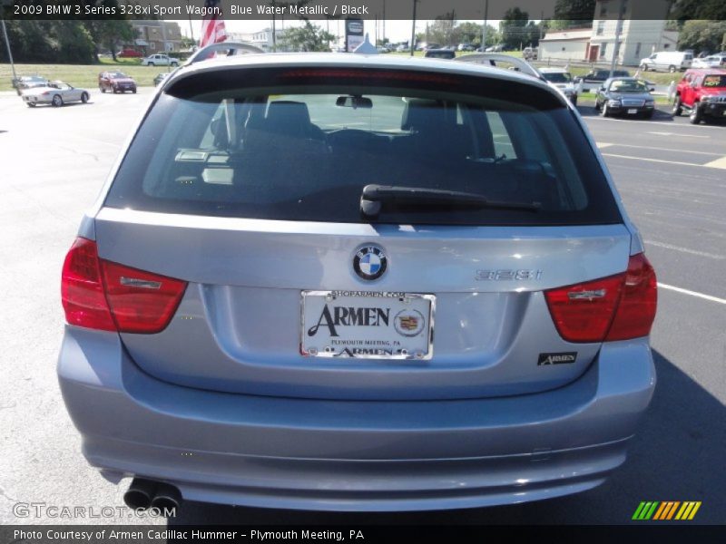 Blue Water Metallic / Black 2009 BMW 3 Series 328xi Sport Wagon