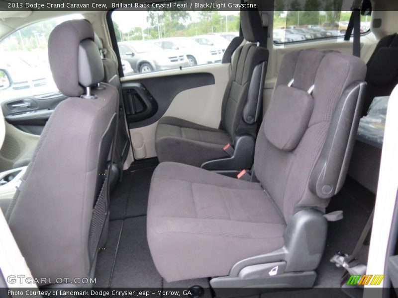  2013 Grand Caravan Crew Black/Light Graystone Interior