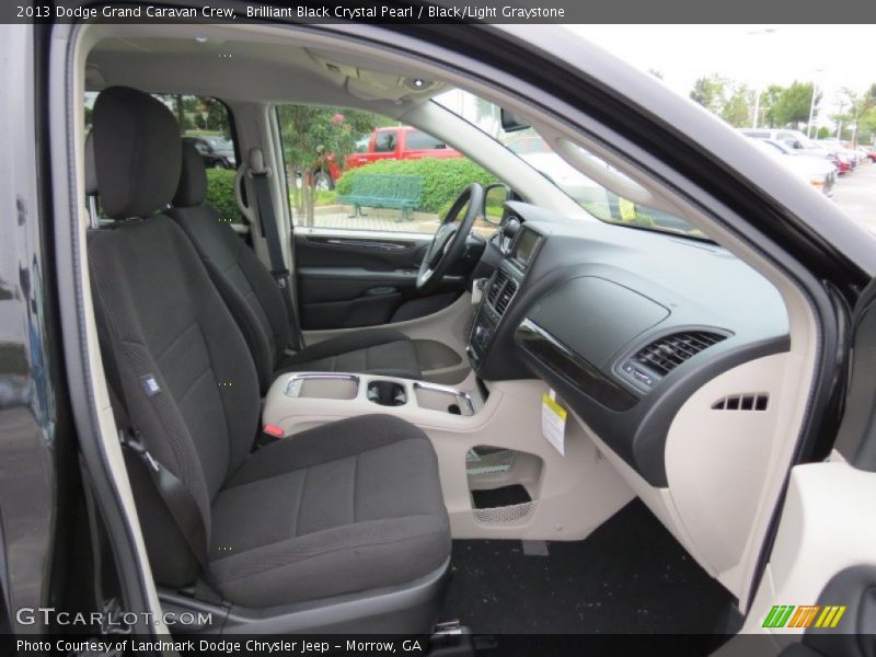  2013 Grand Caravan Crew Black/Light Graystone Interior