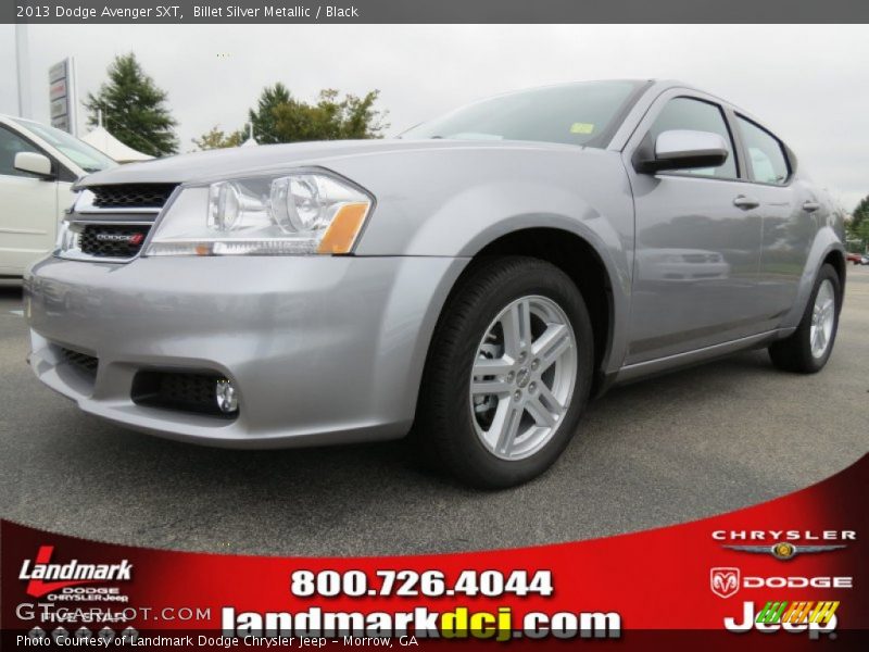 Billet Silver Metallic / Black 2013 Dodge Avenger SXT