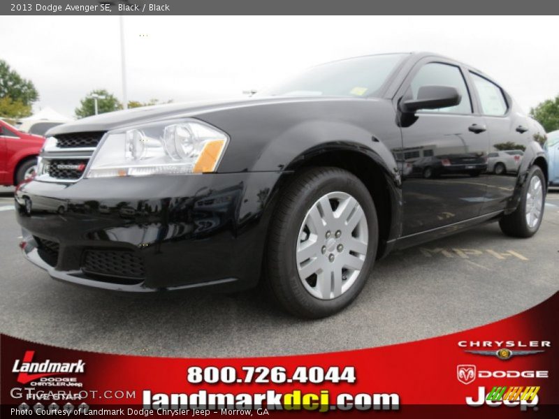 Black / Black 2013 Dodge Avenger SE