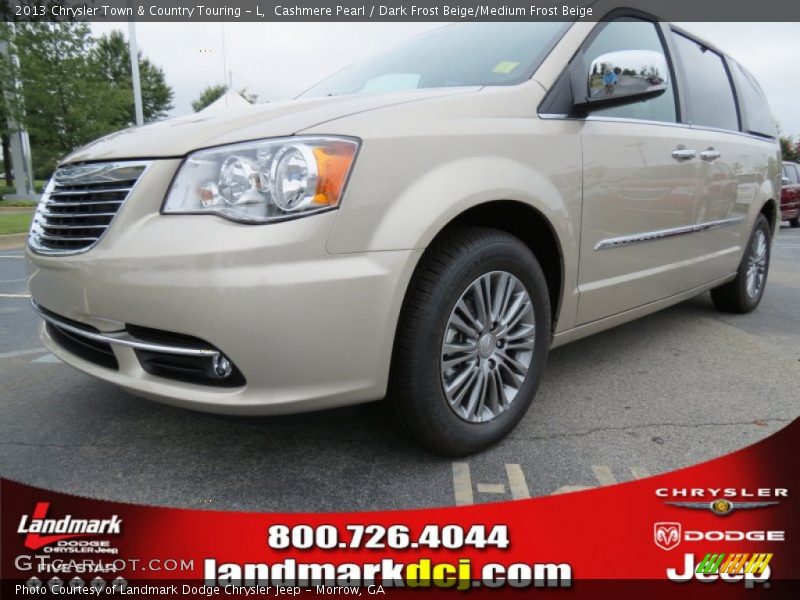 Cashmere Pearl / Dark Frost Beige/Medium Frost Beige 2013 Chrysler Town & Country Touring - L