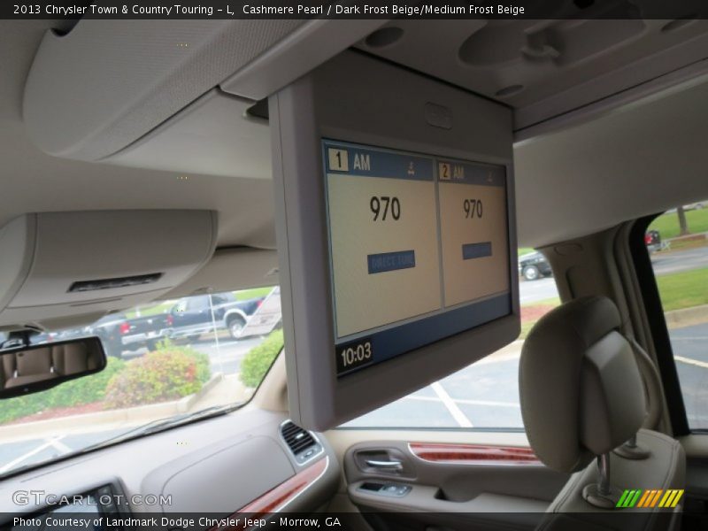 Cashmere Pearl / Dark Frost Beige/Medium Frost Beige 2013 Chrysler Town & Country Touring - L