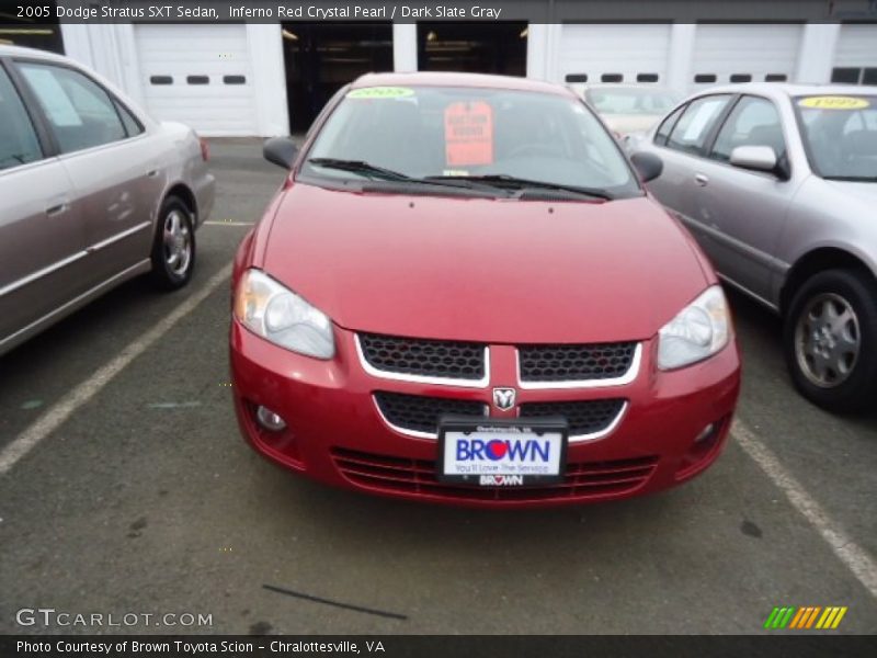 Inferno Red Crystal Pearl / Dark Slate Gray 2005 Dodge Stratus SXT Sedan