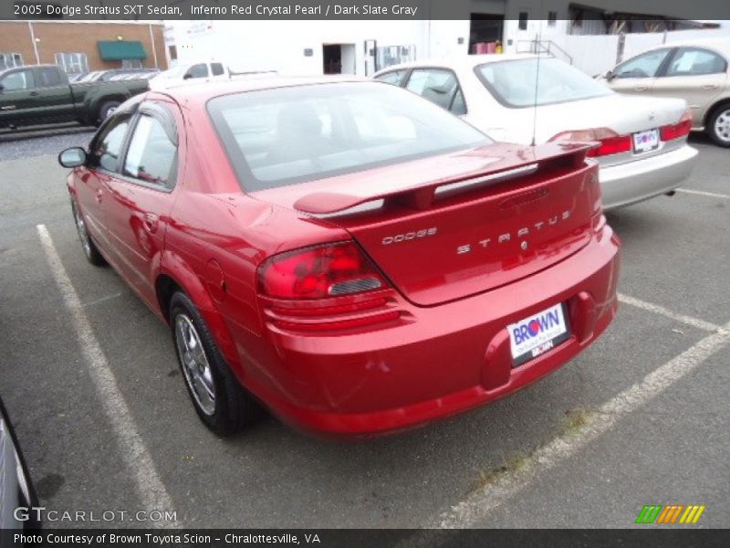 Inferno Red Crystal Pearl / Dark Slate Gray 2005 Dodge Stratus SXT Sedan