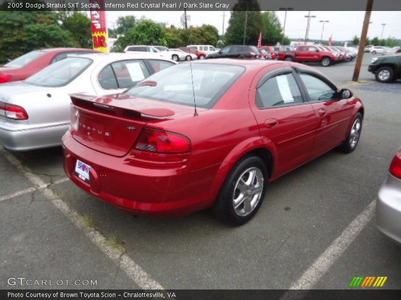Inferno Red Crystal Pearl / Dark Slate Gray 2005 Dodge Stratus SXT Sedan