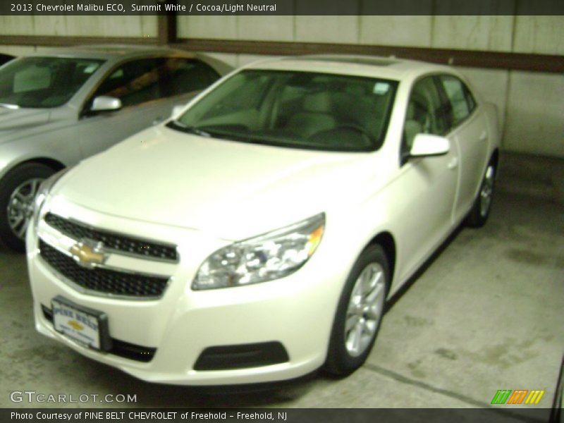 Summit White / Cocoa/Light Neutral 2013 Chevrolet Malibu ECO
