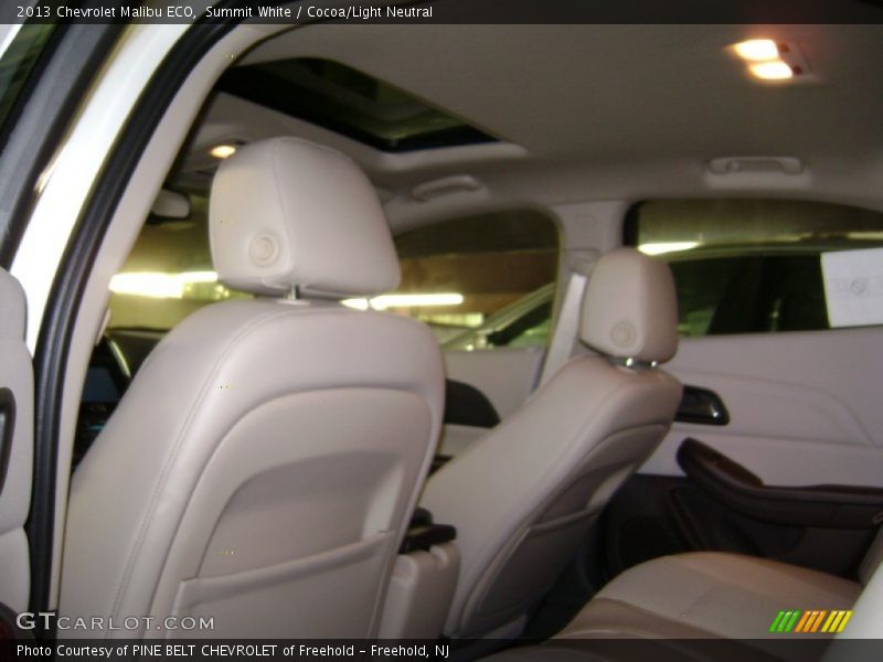 Summit White / Cocoa/Light Neutral 2013 Chevrolet Malibu ECO