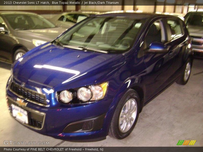 Blue Topaz Metallic / Jet Black/Dark Titanium 2013 Chevrolet Sonic LT Hatch