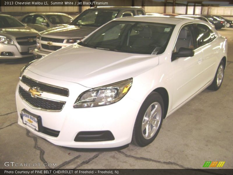 Summit White / Jet Black/Titanium 2013 Chevrolet Malibu LS