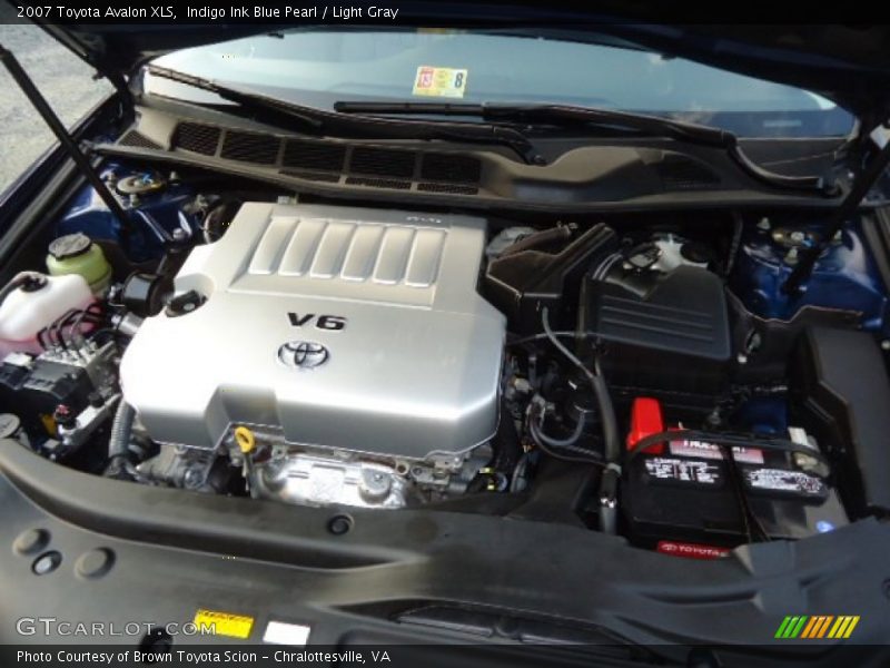 Indigo Ink Blue Pearl / Light Gray 2007 Toyota Avalon XLS