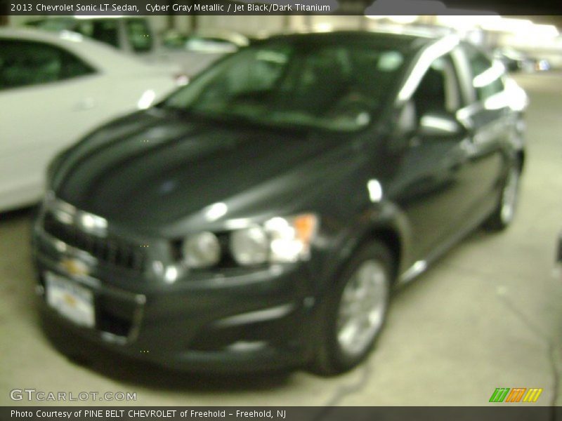 Cyber Gray Metallic / Jet Black/Dark Titanium 2013 Chevrolet Sonic LT Sedan