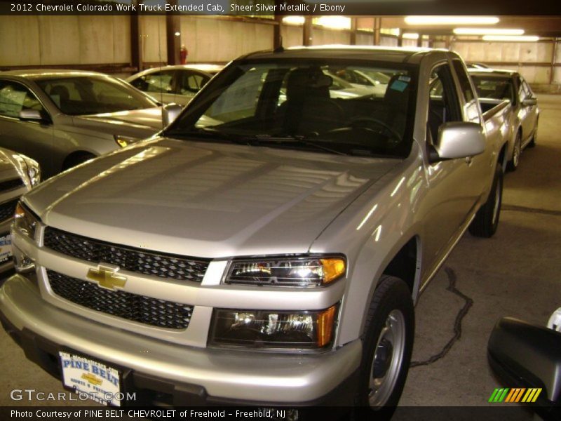 Sheer Silver Metallic / Ebony 2012 Chevrolet Colorado Work Truck Extended Cab