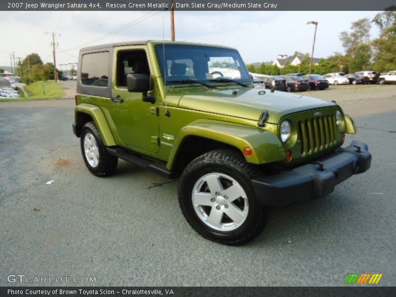 Rescue Green Metallic / Dark Slate Gray/Medium Slate Gray 2007 Jeep Wrangler Sahara 4x4