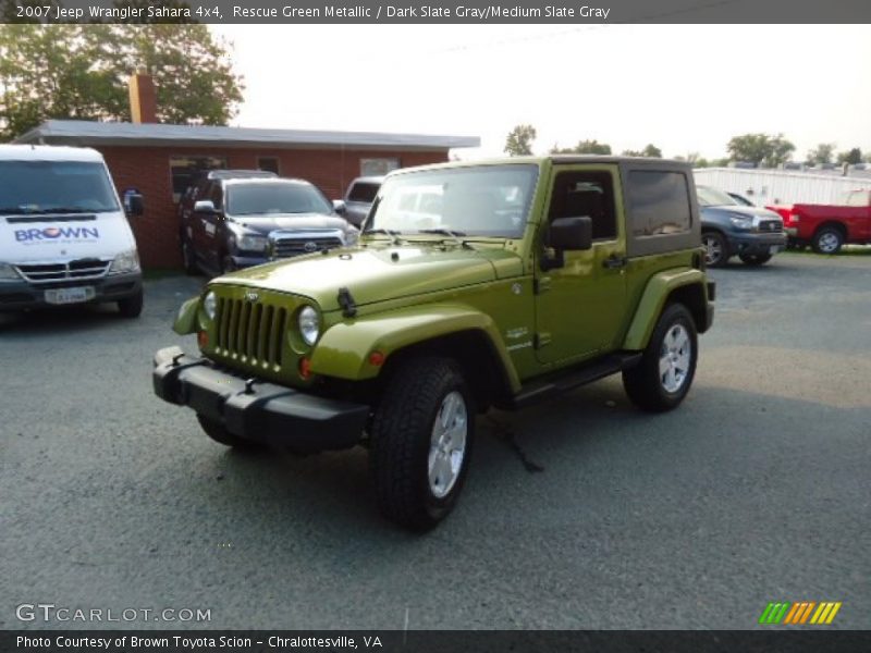 Rescue Green Metallic / Dark Slate Gray/Medium Slate Gray 2007 Jeep Wrangler Sahara 4x4