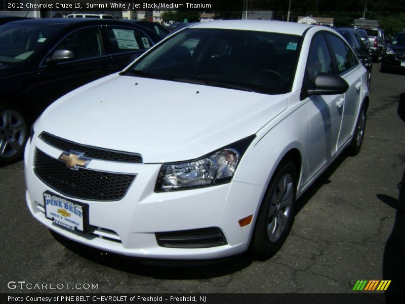 Summit White / Jet Black/Medium Titanium 2012 Chevrolet Cruze LS
