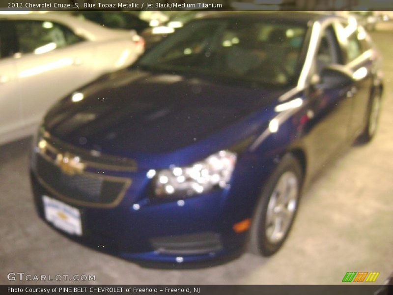 Blue Topaz Metallic / Jet Black/Medium Titanium 2012 Chevrolet Cruze LS