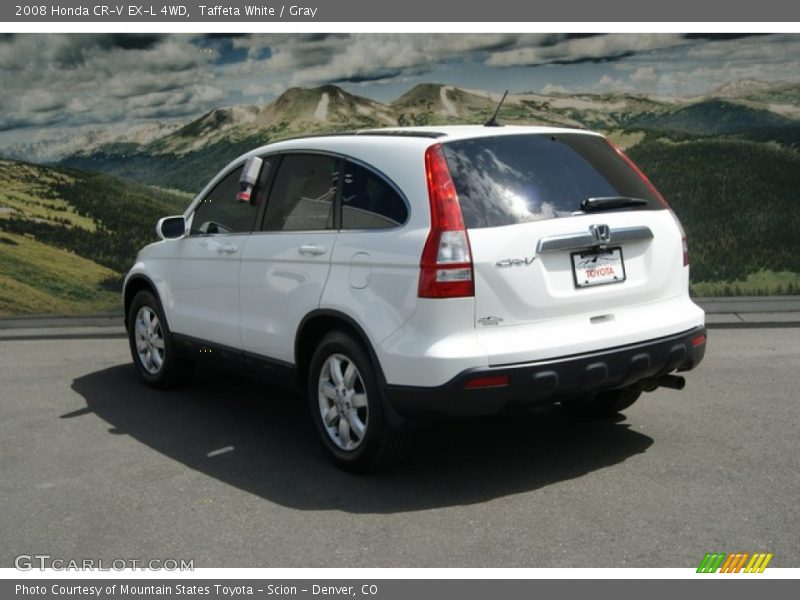 Taffeta White / Gray 2008 Honda CR-V EX-L 4WD