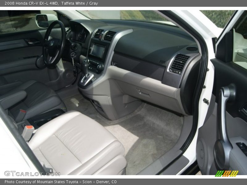 Taffeta White / Gray 2008 Honda CR-V EX-L 4WD