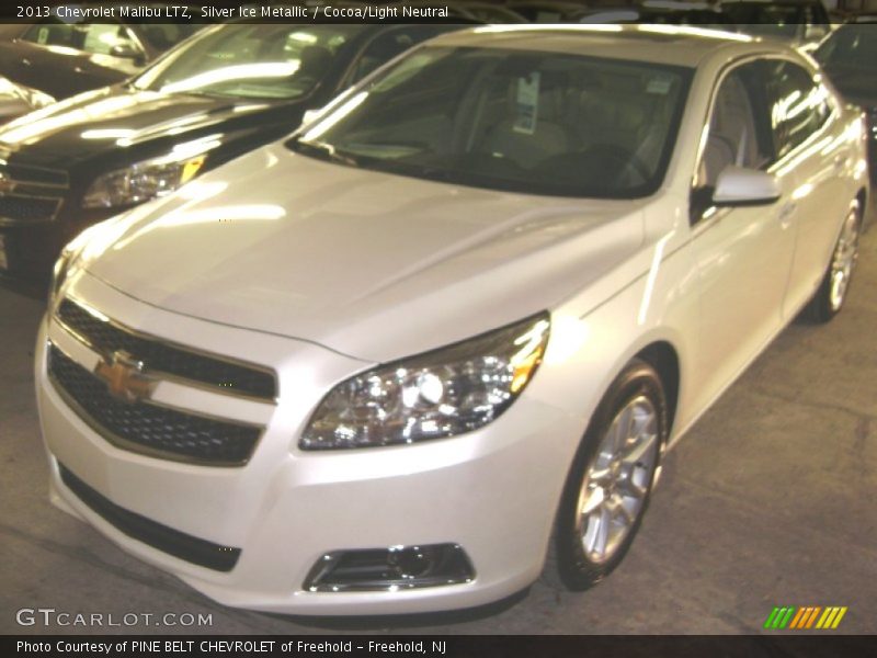 Silver Ice Metallic / Cocoa/Light Neutral 2013 Chevrolet Malibu LTZ