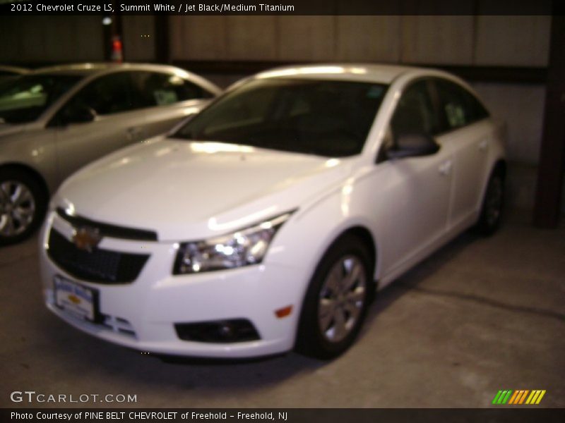 Summit White / Jet Black/Medium Titanium 2012 Chevrolet Cruze LS
