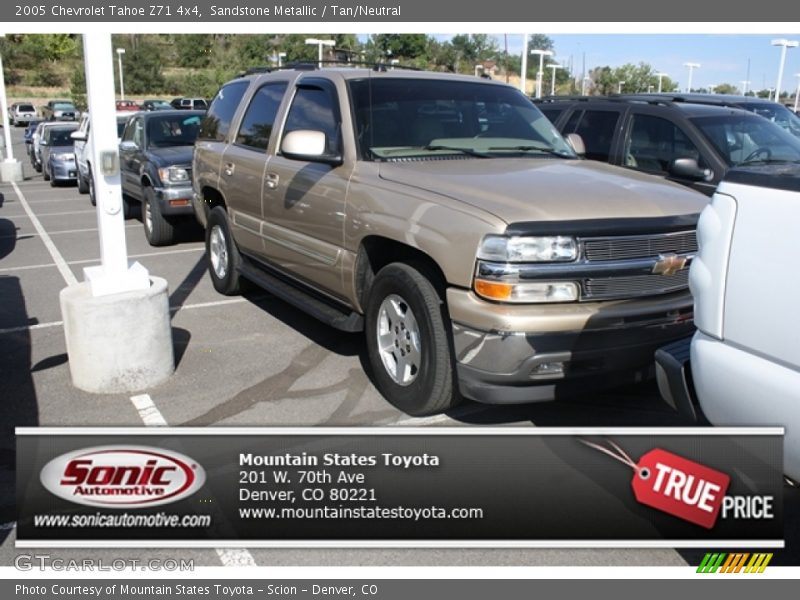 Sandstone Metallic / Tan/Neutral 2005 Chevrolet Tahoe Z71 4x4