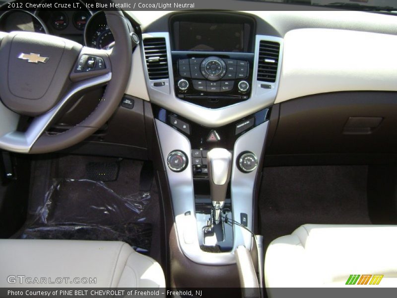 Ice Blue Metallic / Cocoa/Light Neutral 2012 Chevrolet Cruze LT