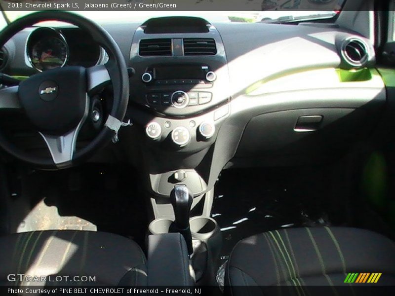Jalapeno (Green) / Green/Green 2013 Chevrolet Spark LS